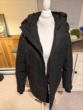 Nobis Men's Black Hooded Puffer Coat - Warm Winter Parka